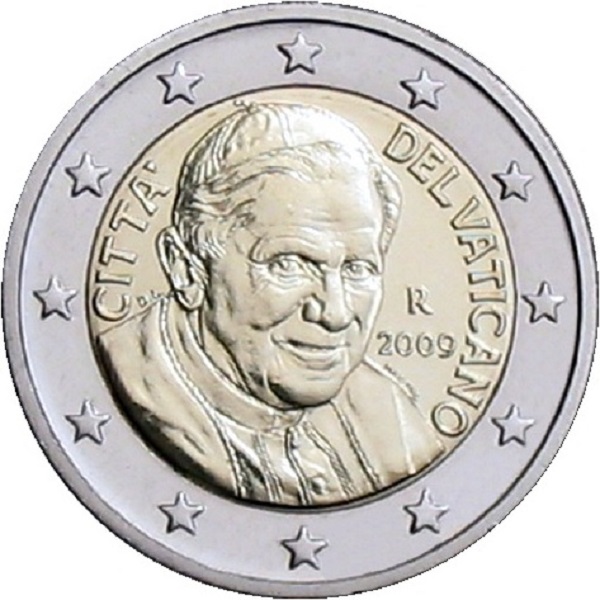 Ватикан 2 Евро (2009) KM#