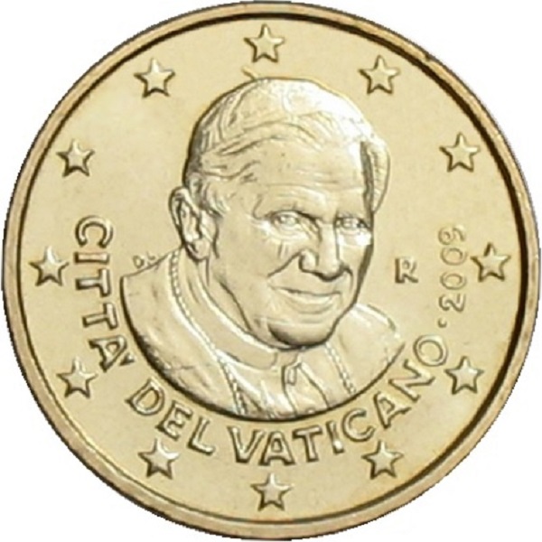Ватикан 50 Евро цент (2009) KM#