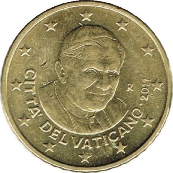 Ватикан 50 Евро цент (2011) KM#