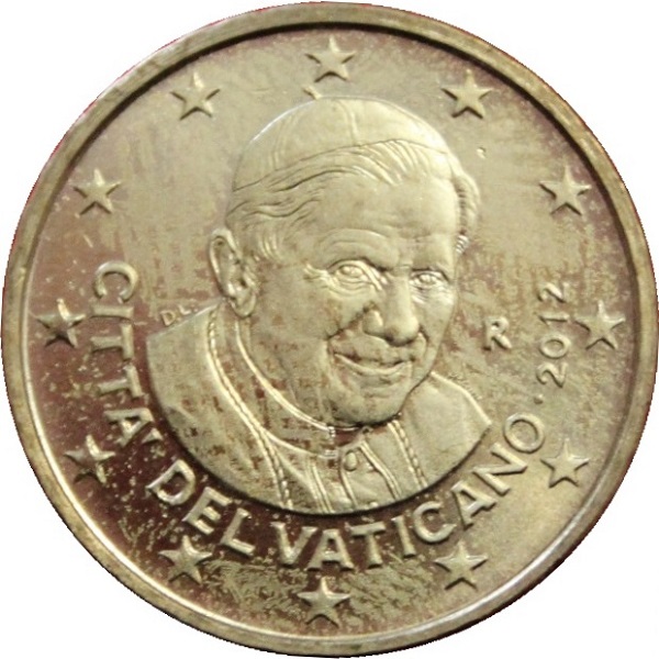 Vatican 10 Euro cent (2012) KM#