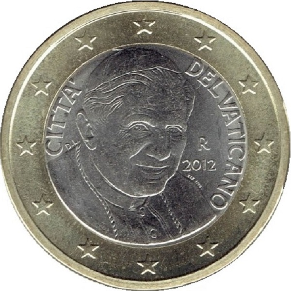 Ватикан 1 Евро (2012) KM#