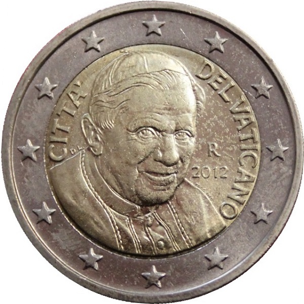 Ватикан 2 Евро (2012) KM#