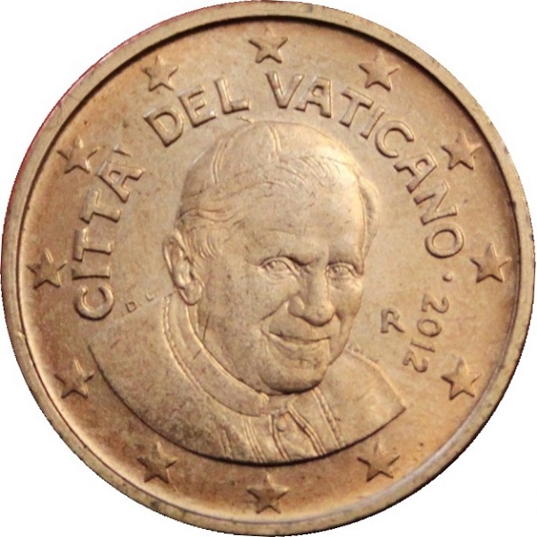 Vatican 2 Euro cent (2012) KM#