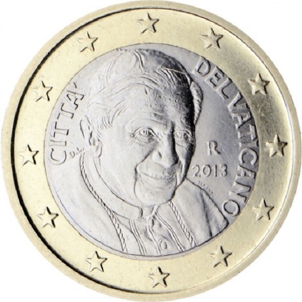 Ватикан 1 Евро (2013) KM#