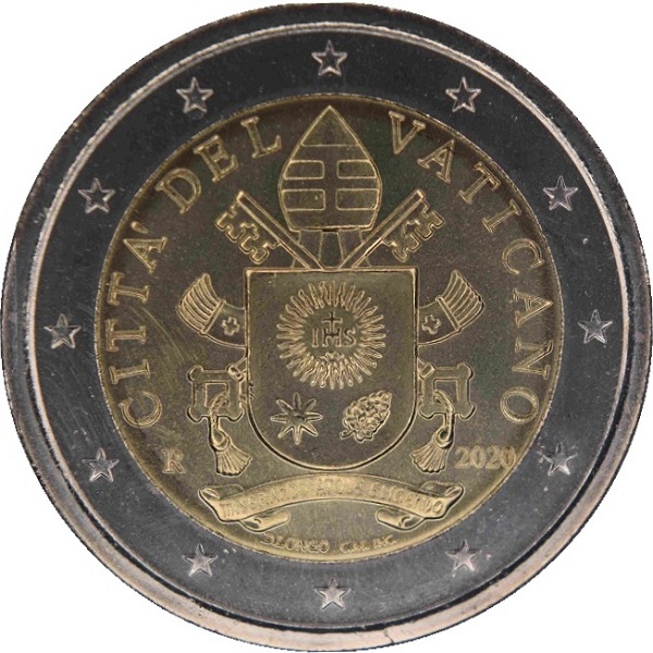 Ватикан 2 Евро (2020) KM#