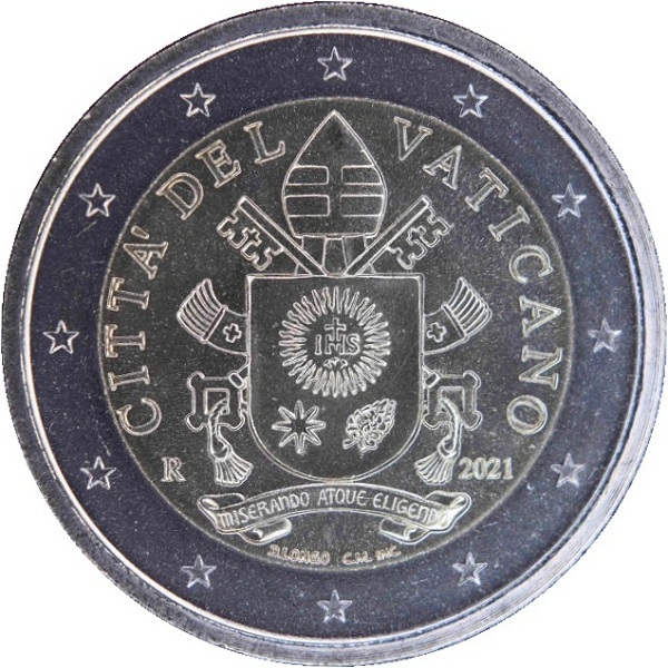 Ватикан 2 Евро (2021) KM#
