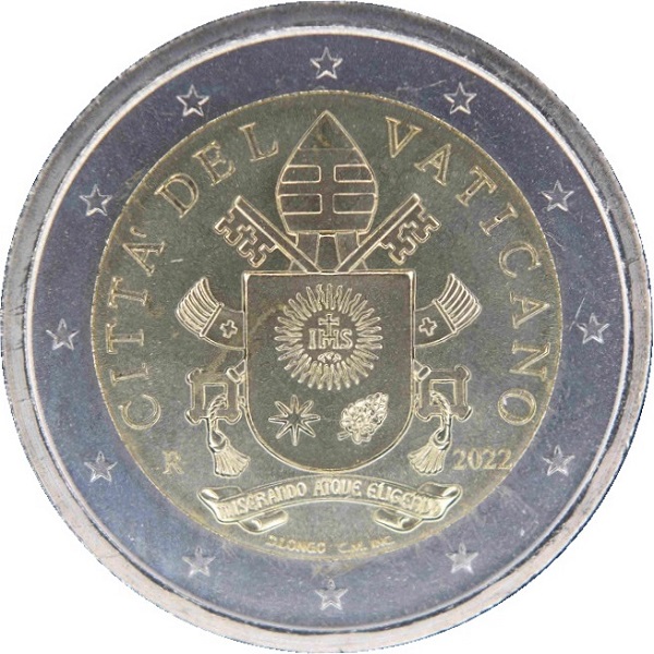 Ватикан 2 Евро (2022) KM#
