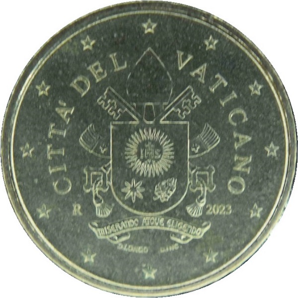 Ватикан 10 Евро цент (2023) KM#