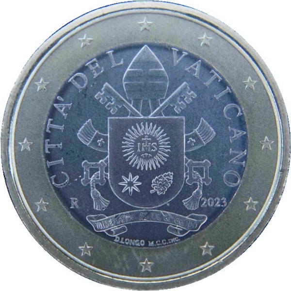 Ватикан 1 Евро (2023) KM#