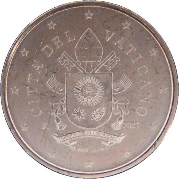 Vatican 1 Euro cent (2023) KM#