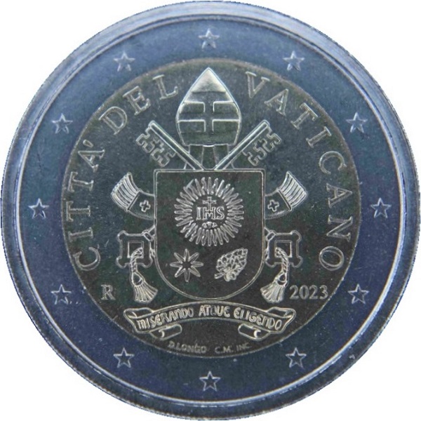 Vatican 2 Euro (2023) KM#