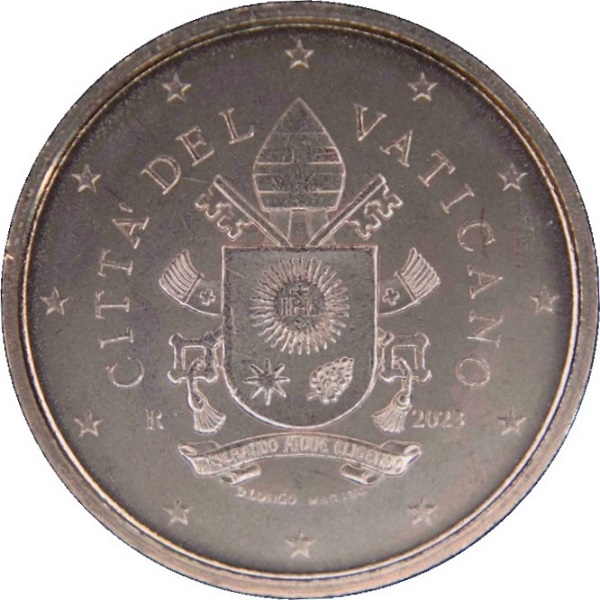 Ватикан 2 Евро цент (2023) KM#