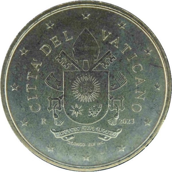 Ватикан 50 Евро цент (2023) KM#
