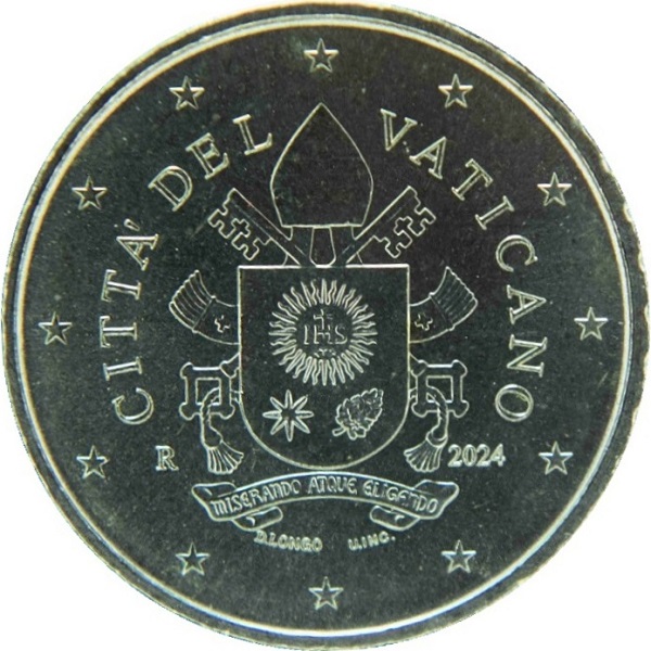 Ватикан 10 Евро цент (2024) KM#