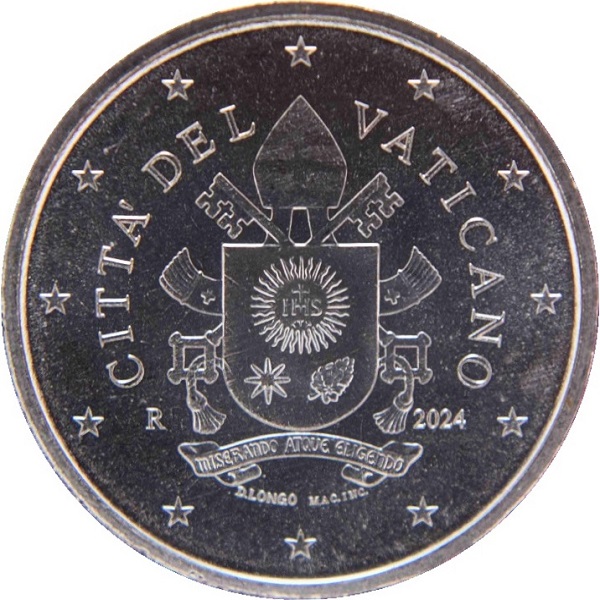 Ватикан 2 Евро цент (2024) KM#