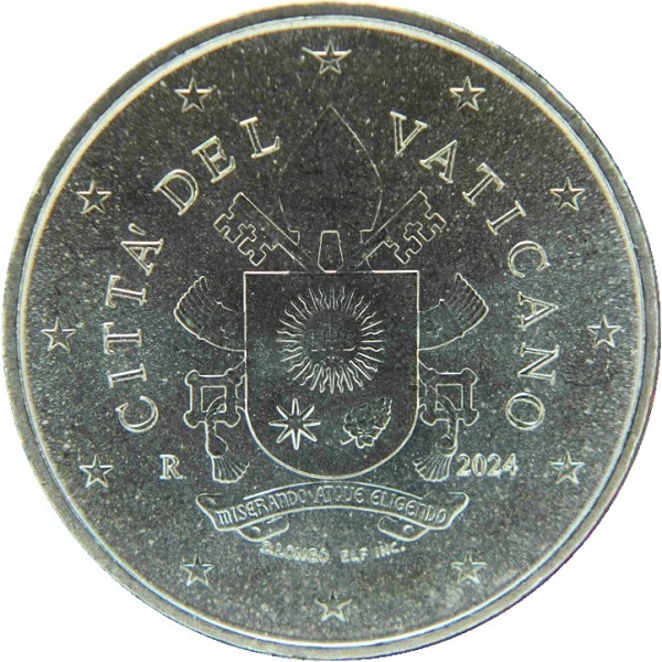 Ватикан 50 Евро цент (2024) KM#