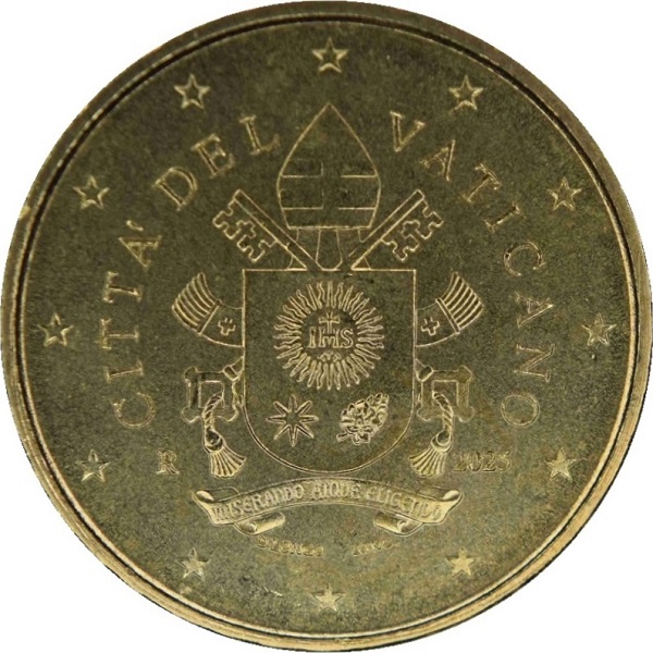 Ватикан 10 Евроцент (2025) KM#