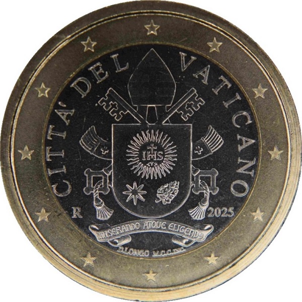 Ватикан 1 Евро (2025) KM#