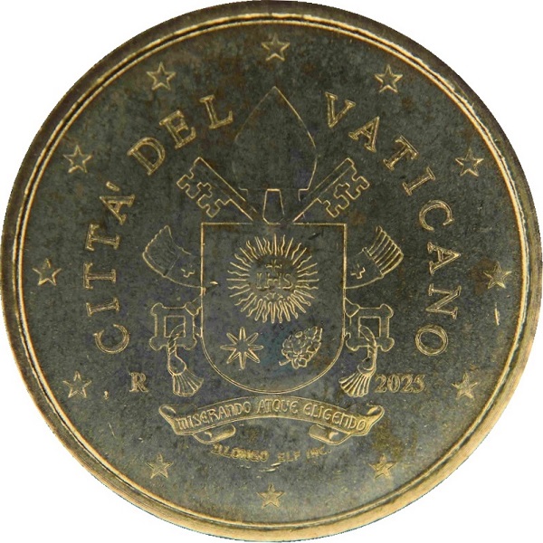 Ватикан 50 Евроцент (2025) KM#