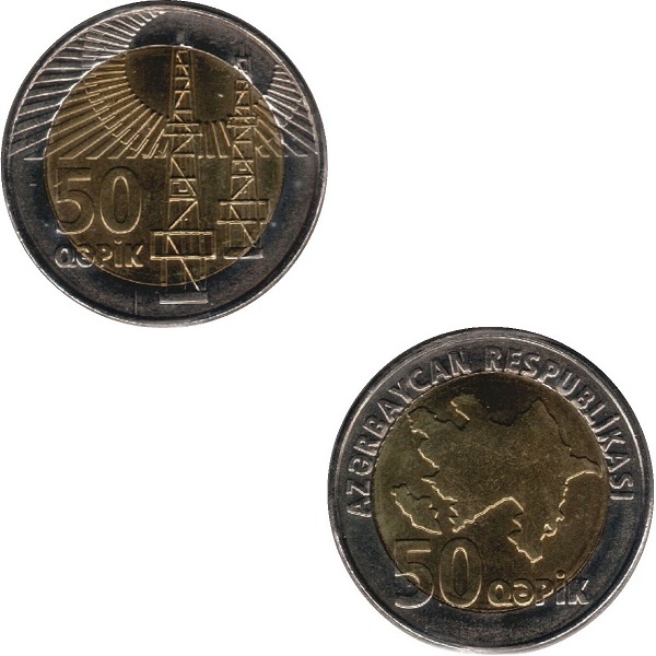 Азербайджан 50 Азербайджанских гяпиков (2006) KM#