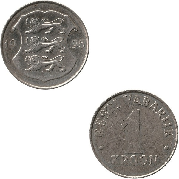 Estonia 1 Estonian kroon (1995) KM#