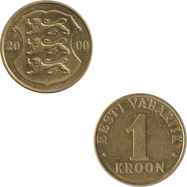 Эстония 1 Эстонская крона (2000) KM#