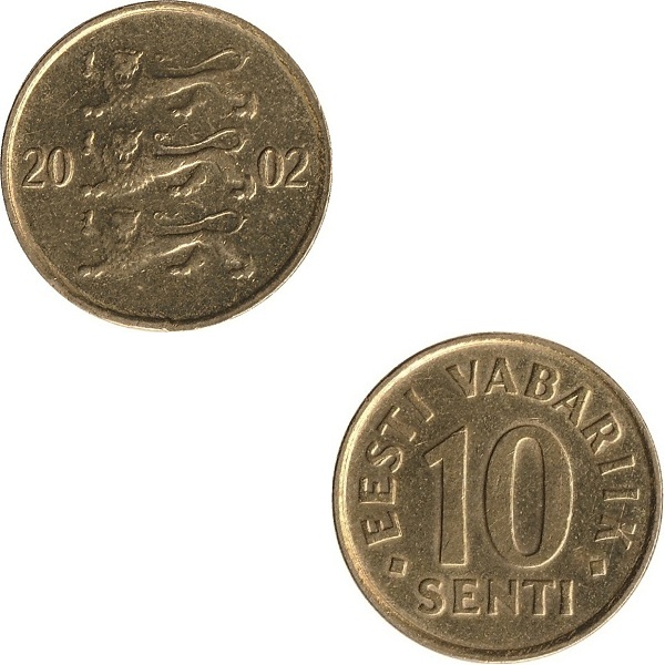 Эстония 10 Эстонских сент (2002) KM#