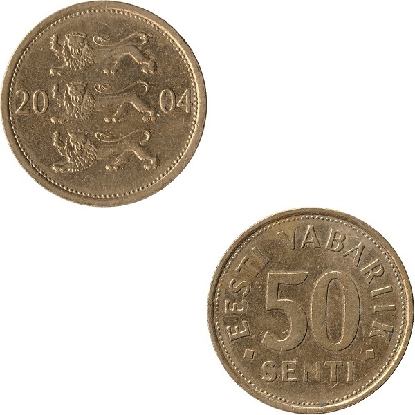 Эстония 50 Эстонских сент (2004) KM#