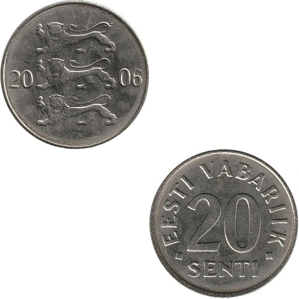 Эстония 20 Эстонских сент (2006) KM#