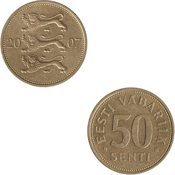 Эстония 50 Эстонских сент (2007) KM#