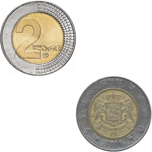 Грузия 2 Грузинских лари (2006) KM#
