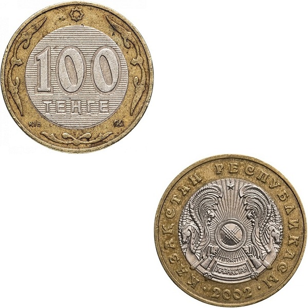 Kazakhstan 100 Kazakhstani tenge (2002) KM#