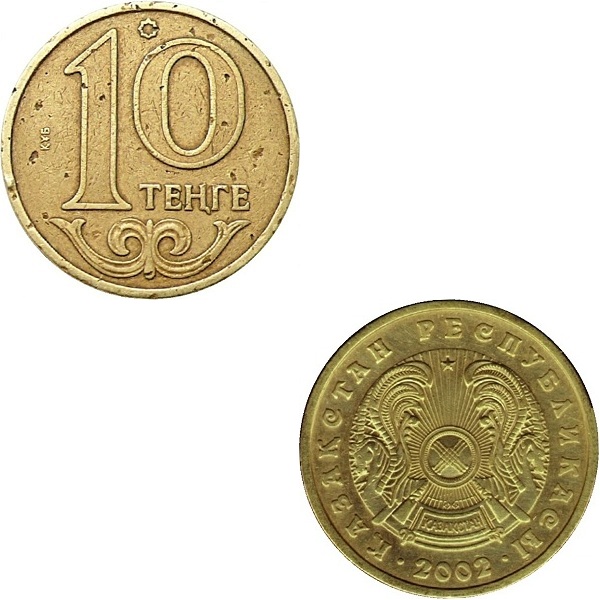 Kazakhstan 10 Kazakhstani tenge (2002) KM#