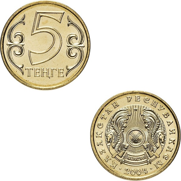 Kazakhstan 5 Kazakhstani tenge (2004) KM#