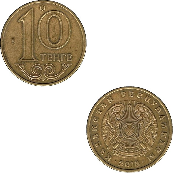 Казахстан 10 Казахстанских тенге (2014) KM#