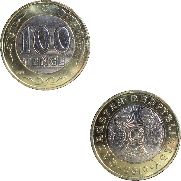 Казахстан 100 Казахстанских тенге (2019) KM#