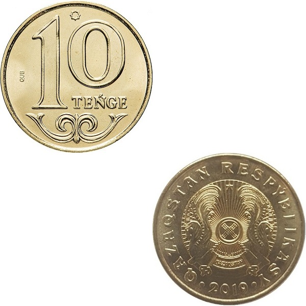 Казахстан 10 Казахстанских тенге (2019) KM#