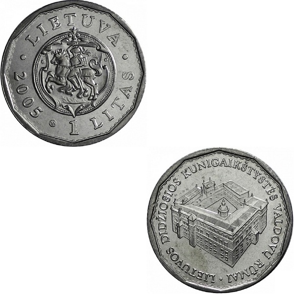 1 Литовский лит (2005) KM#
