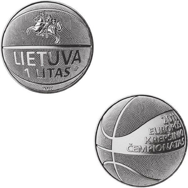 Литва 1 Литовский лит (2011) KM#
