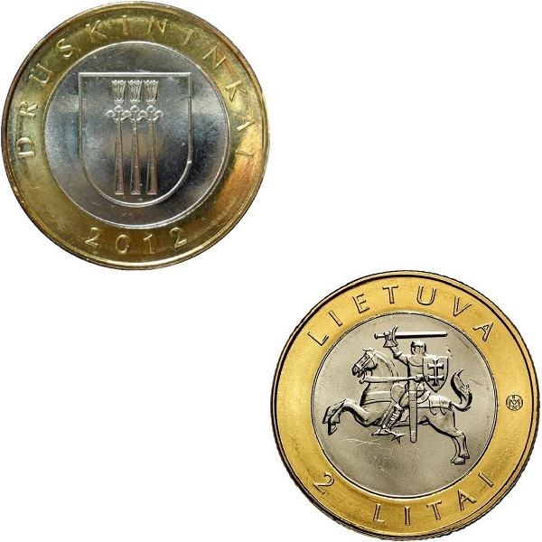Литва 2(2) Литовских лита (2012) KM#