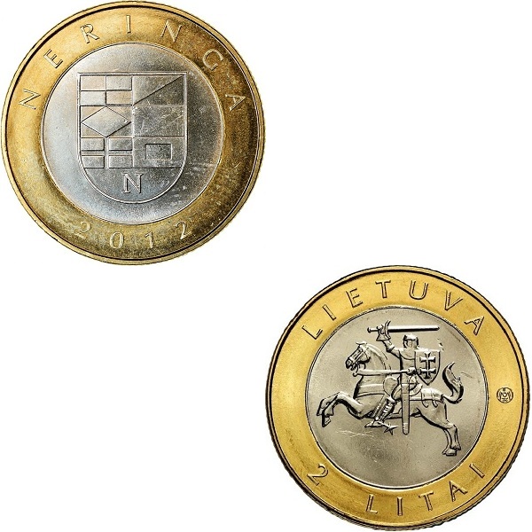 Литва 2(3) Литовских лита (2012) KM#