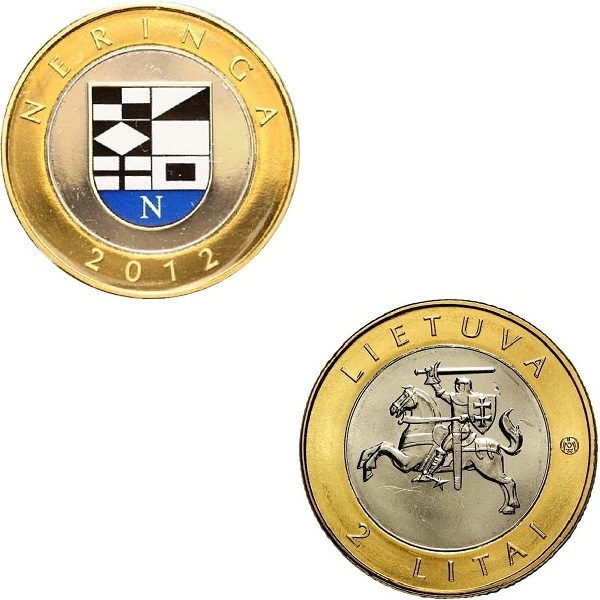 Литва 2(3) Литовских лита (Цветная) (2012) KM#