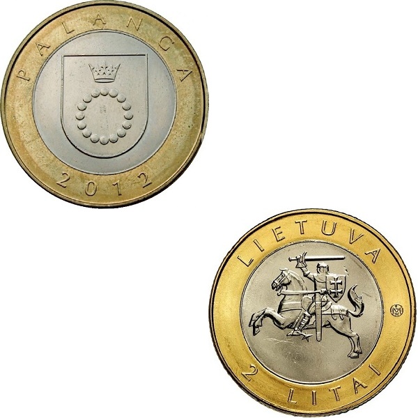 Литва 2(4) Литовских лита (2012) KM#