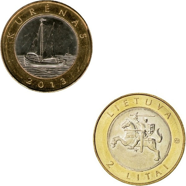 Литва 2(3) Литовских лита (2013) KM#