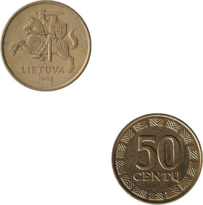 Литва 50 Литовских цент (1998) KM#