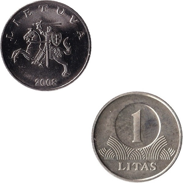 Литва 1 Литовский лит (2008) KM#