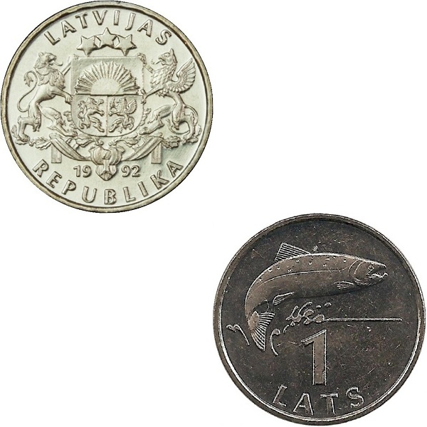 Латвия 1 Латвийский лат (1992) KM#