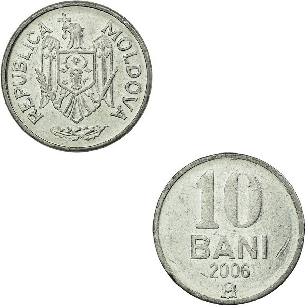 Moldova 10 Moldovan bani (2006) KM#