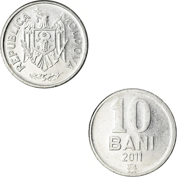 Moldova 10 Moldovan bani (2011) KM#