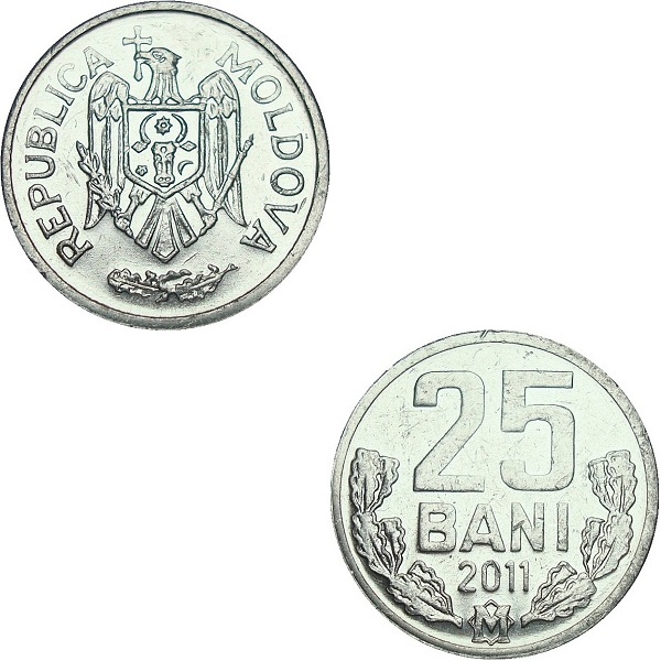 Moldova 25 Moldovan bani (2011) KM#